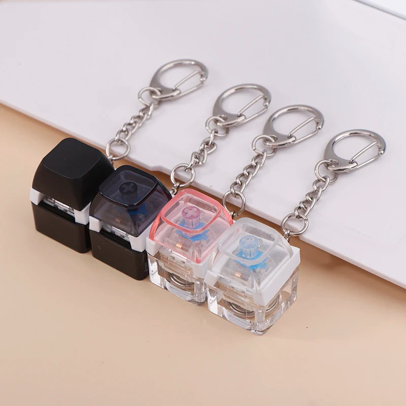 ClickVibe Single Key mechanical fidget keychain with one keycap
